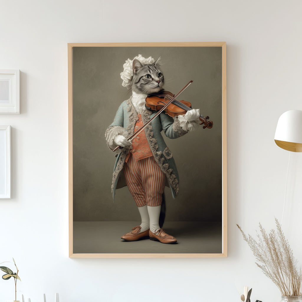Royal Pet Violinist Portrait from Photo