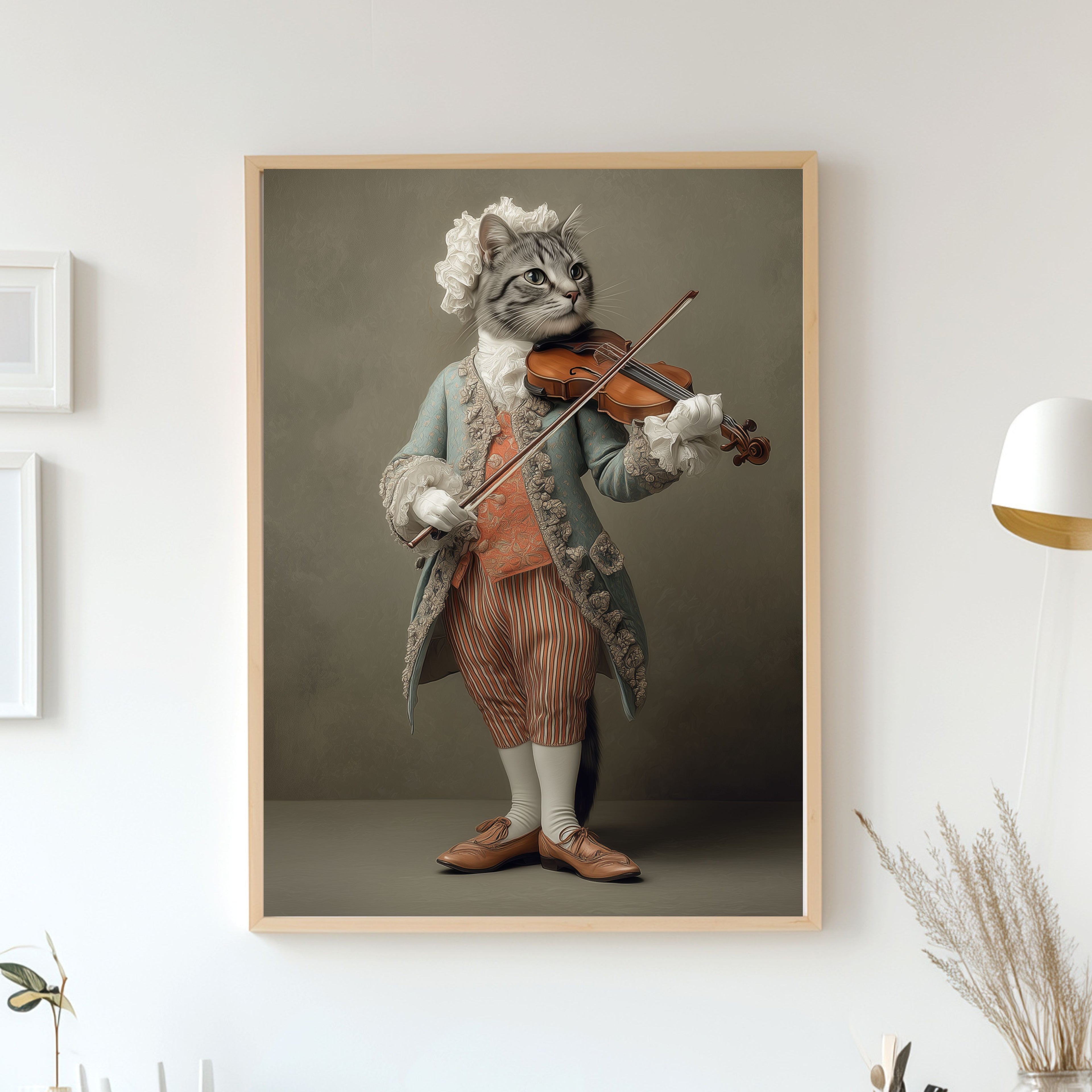 Royal Pet Violinist Portrait from Photo