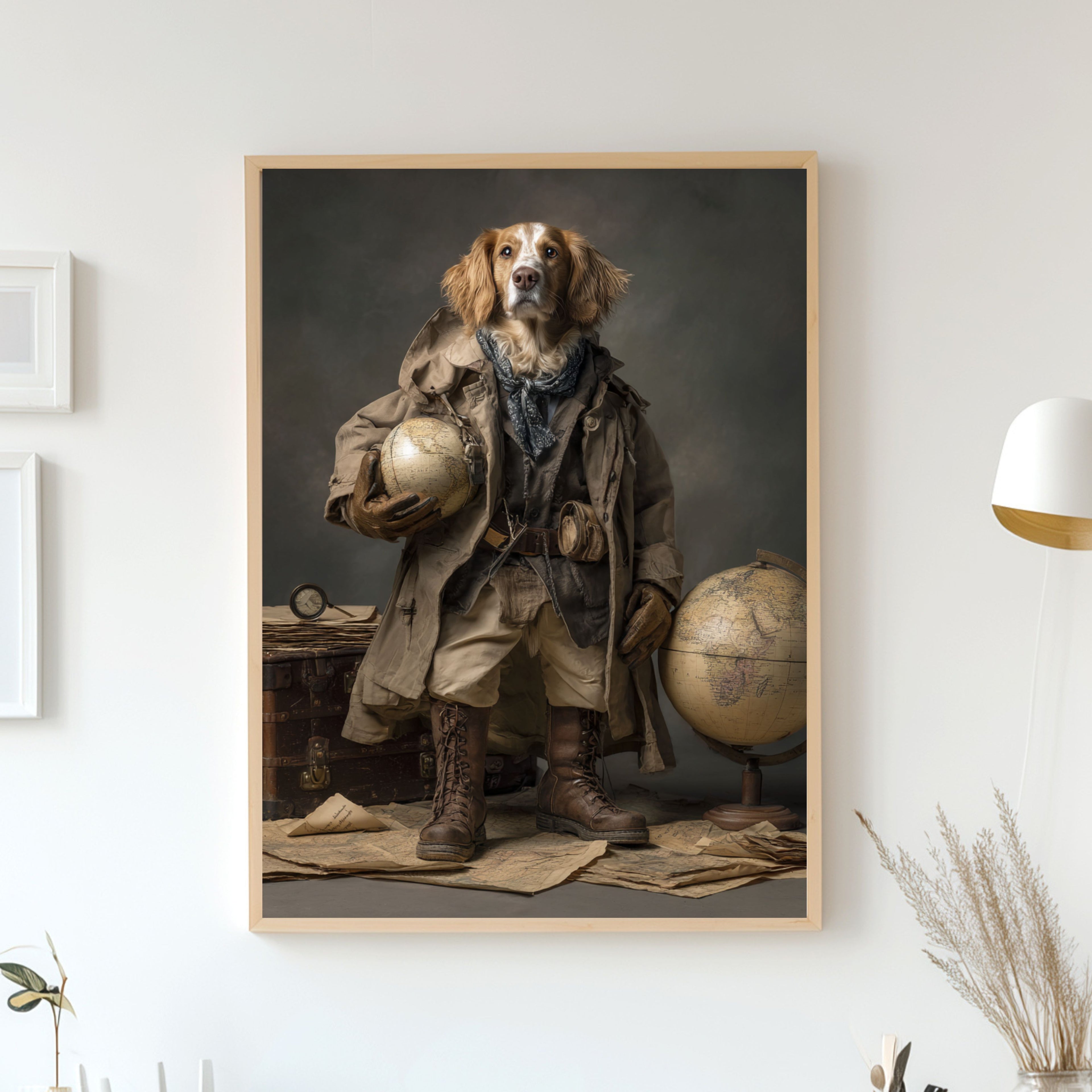 Custom Pet Explorer Portrait - 18th Century