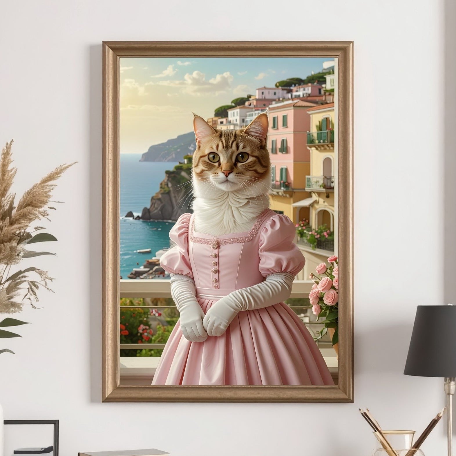 Custom Renaissance Aristocratic Pet Portrait