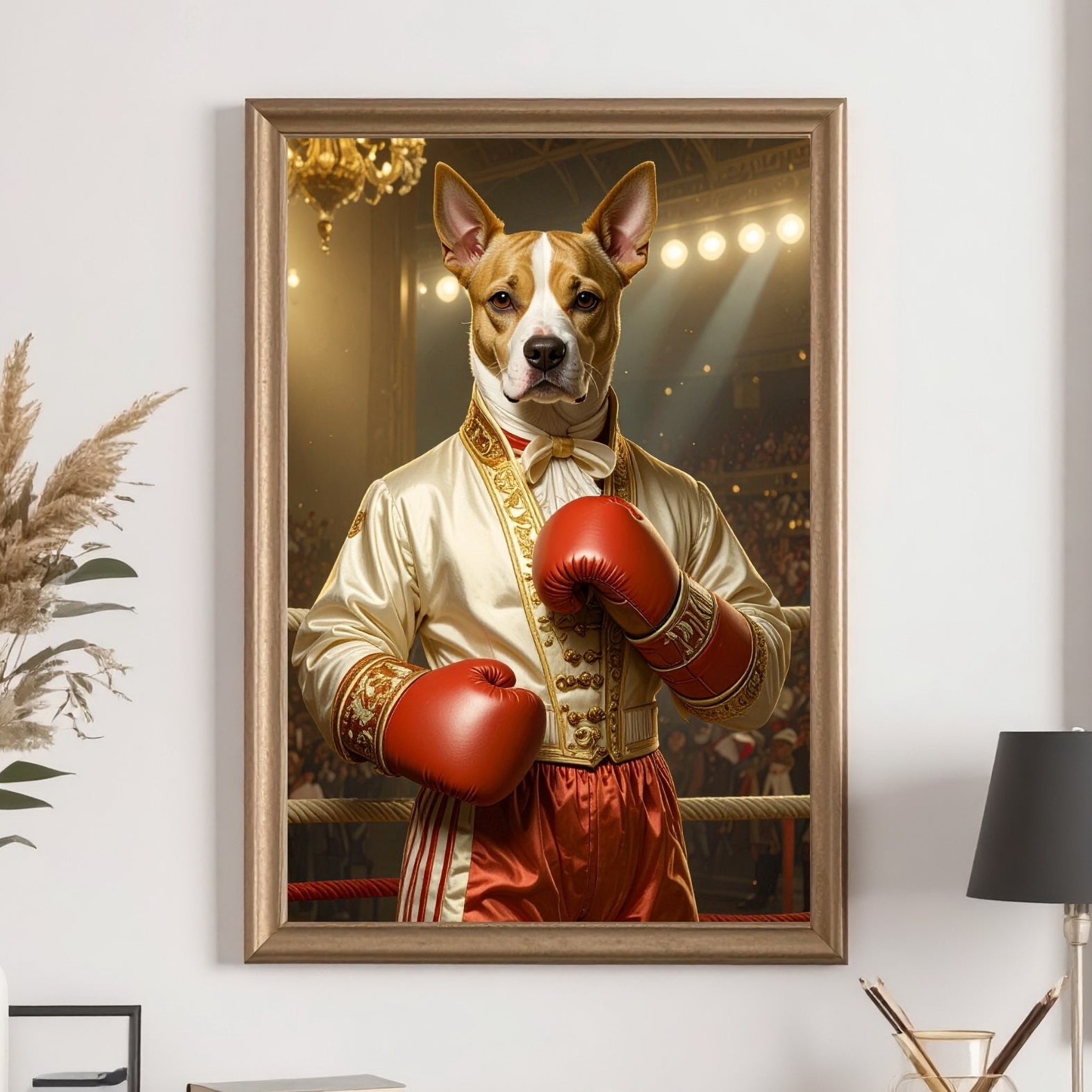 Custom Pet Boxer Portrait
