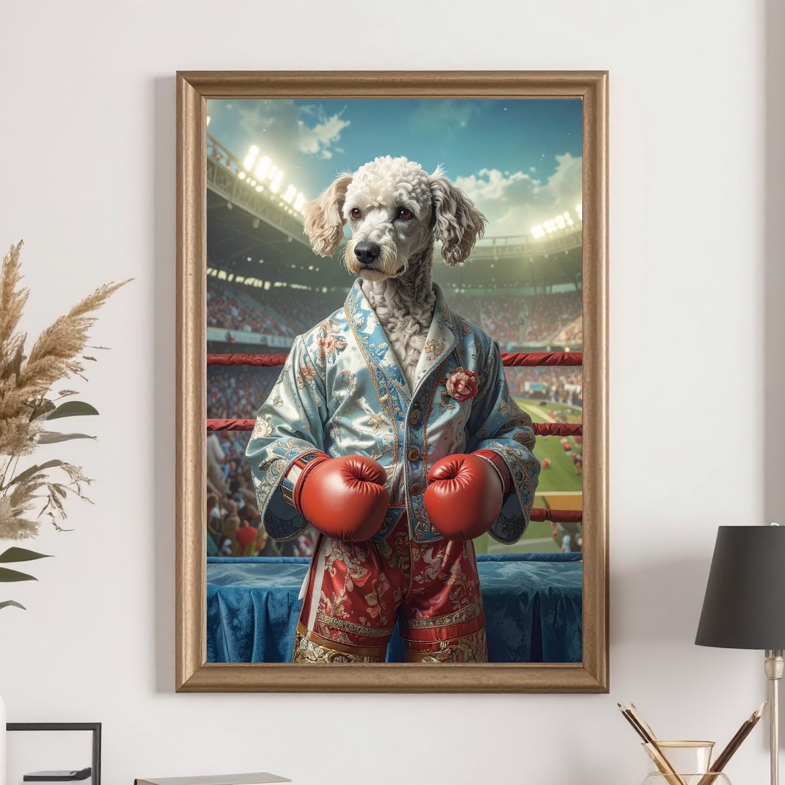 Custom Pet Boxer Portrait