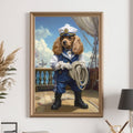 Custom Renaissance Pet Sailor Portrait