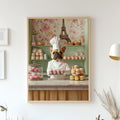 Custom Pet Portrait - French Chef with Pastries