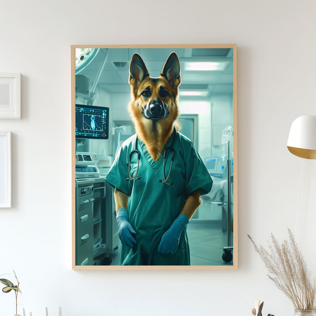 Custom Doctor Pet Portait