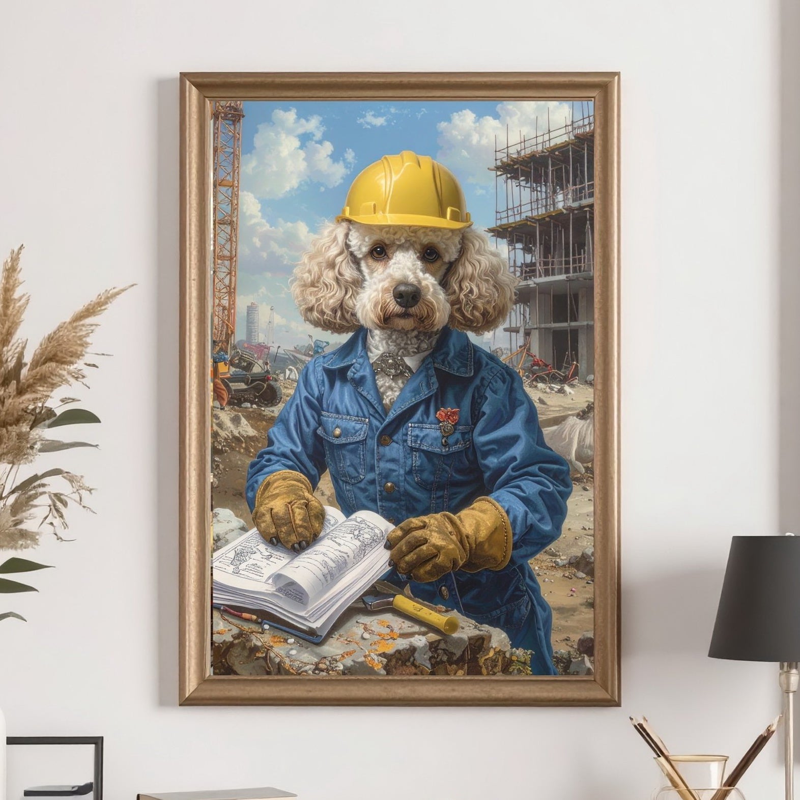 Custom Pet Architect Portrait
