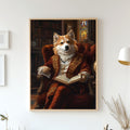 Royal Pet Portrait from Photo - Pet Playing Flute