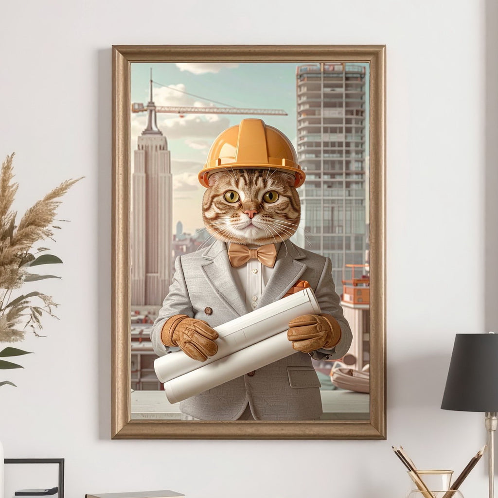Custom Pet Architect Portrait