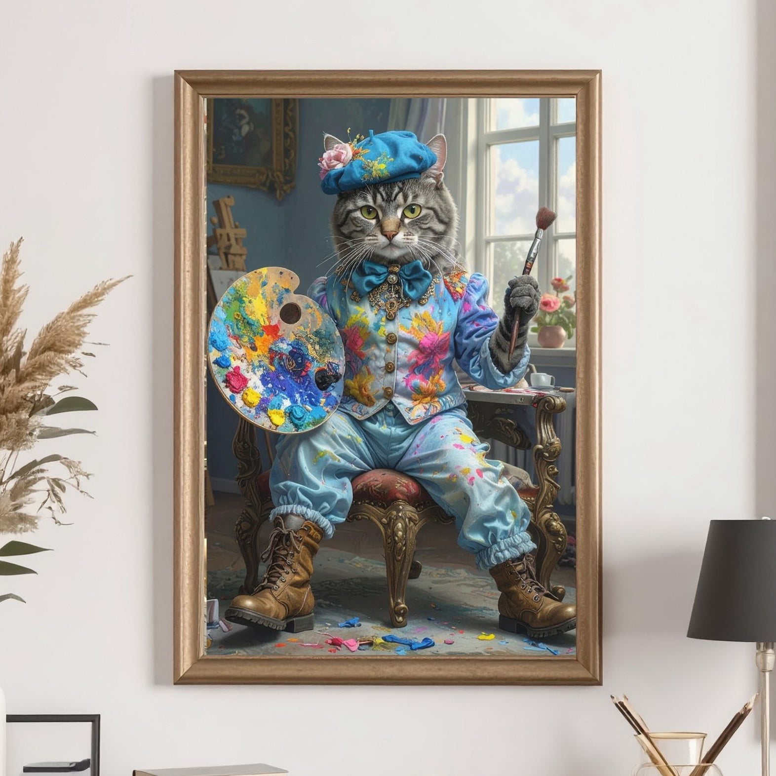 Custom Renaissance Pet Artist Portrait
