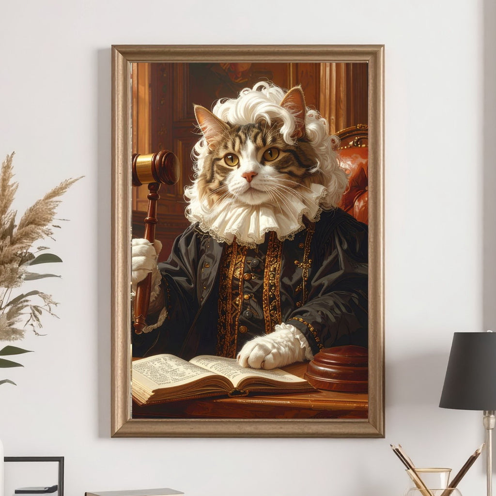 Custom Renaissance Pet Judge Portrait