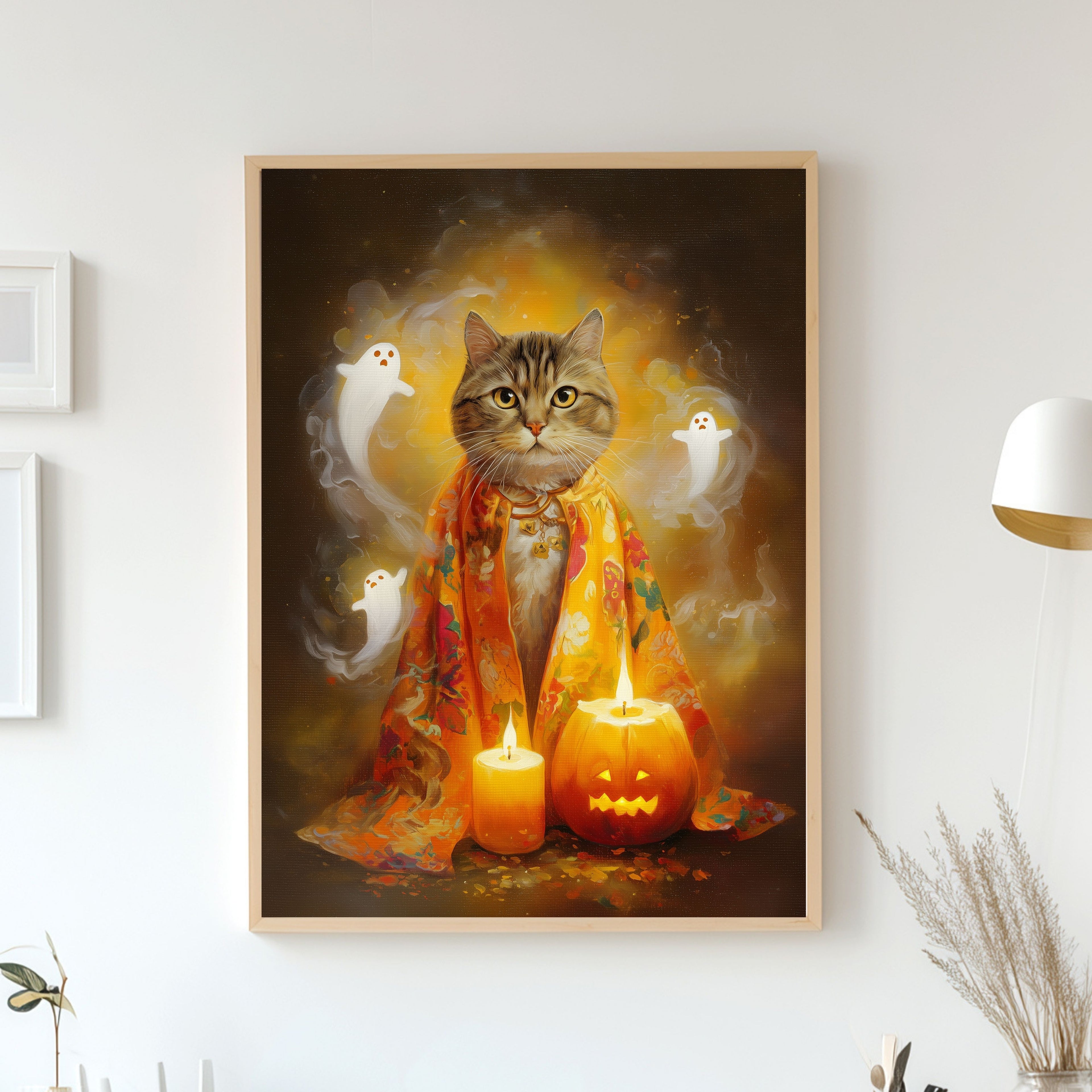 Custom Halloween Portrait - Pet Wizard