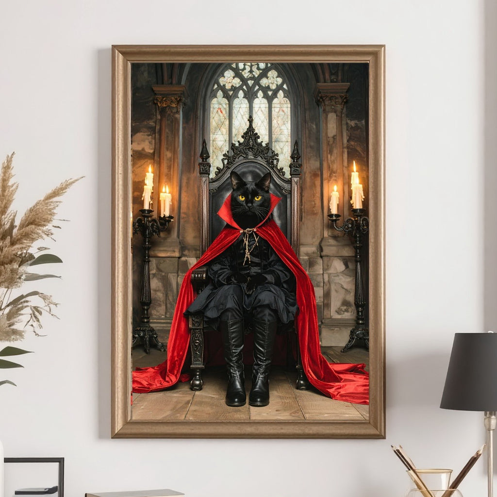 Custom Gothic Pet Portrait