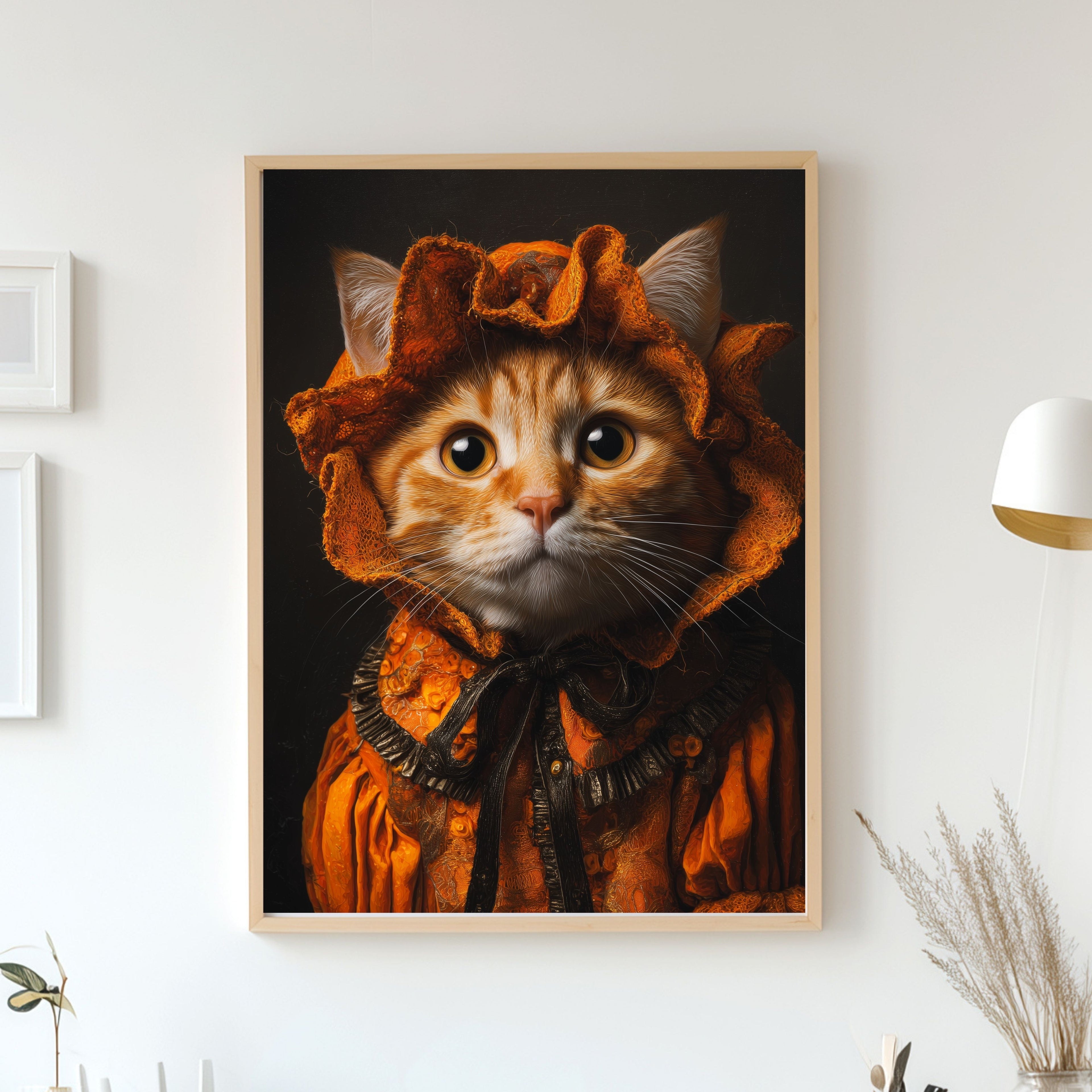 Custom Halloween Pet Pumpkin Portrait