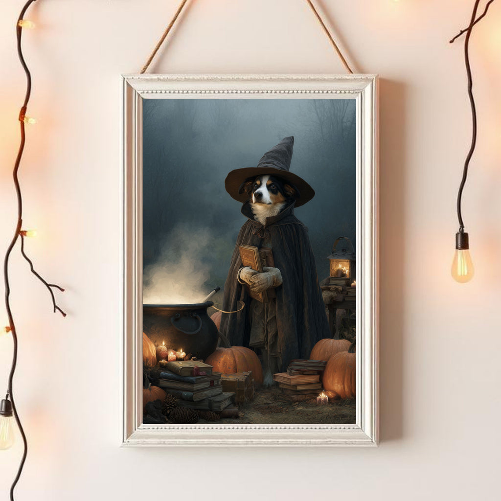 Halloween Pet Wizard Portrait