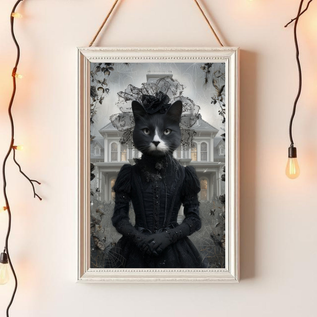 Custom Halloween Pet Portrait: Black Widow