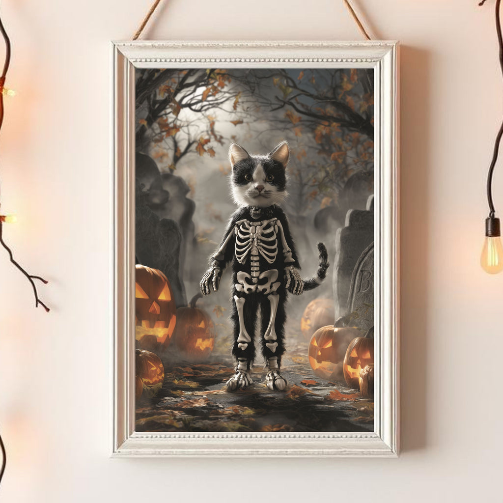 Halloween Pet Skeleton Portrait