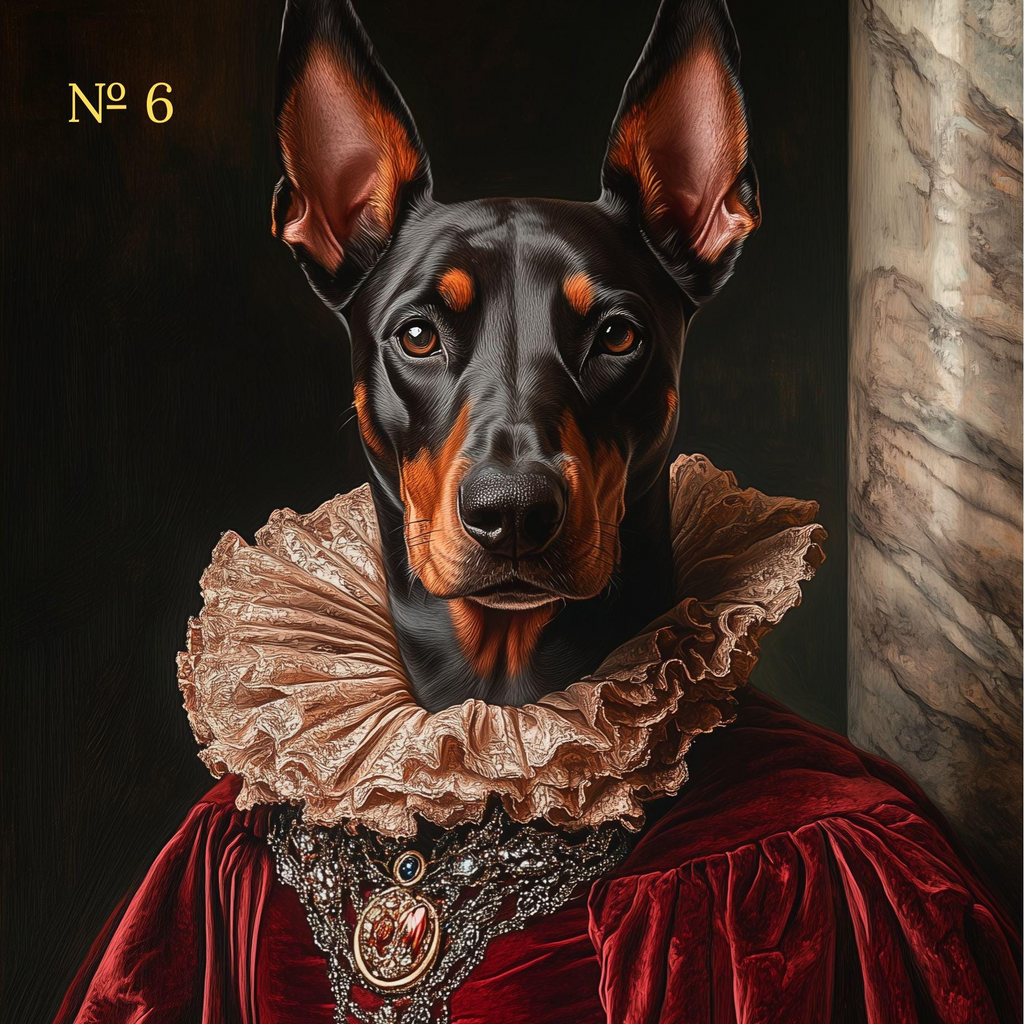 Custom Renaissance Pet Portrait