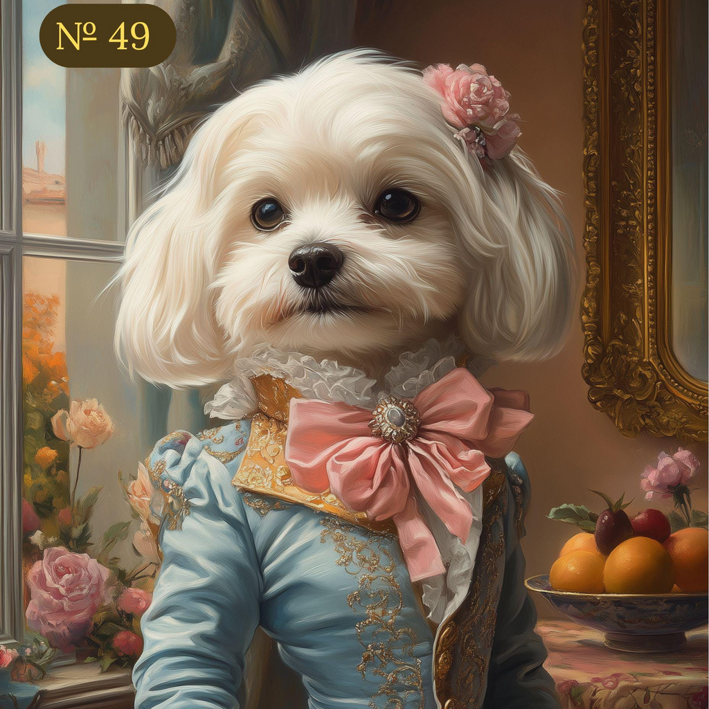 Custom Renaissance Pet Portrait