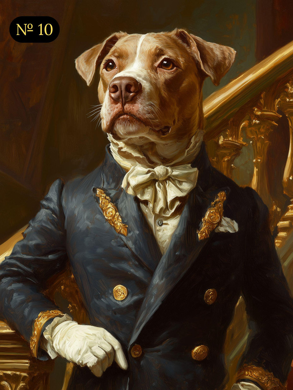 Custom Pet Portrait, Royal Pet Portrait, Renaissance Dog Portrait from Photo, Digital Portrait, Canvas or Poster, Funny Pet Gift