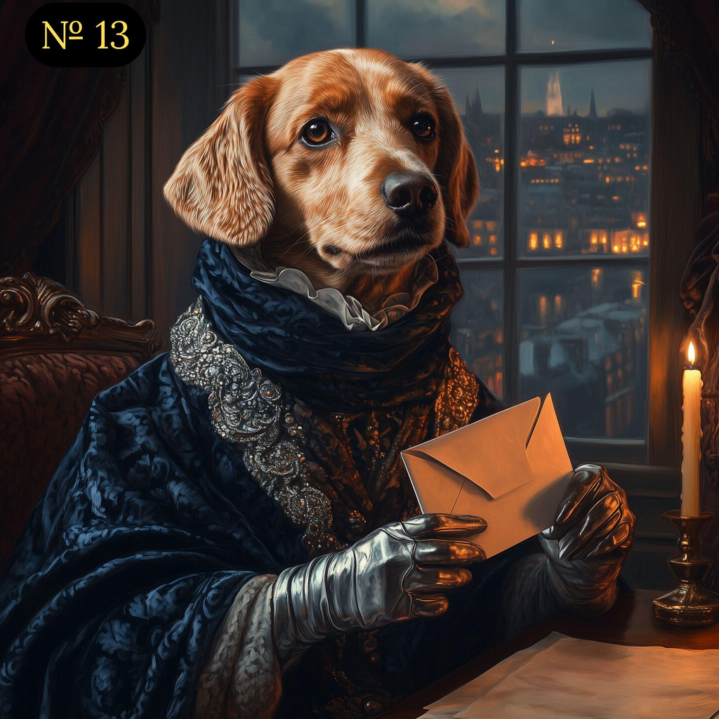 Custom Renaissance Pet Portrait