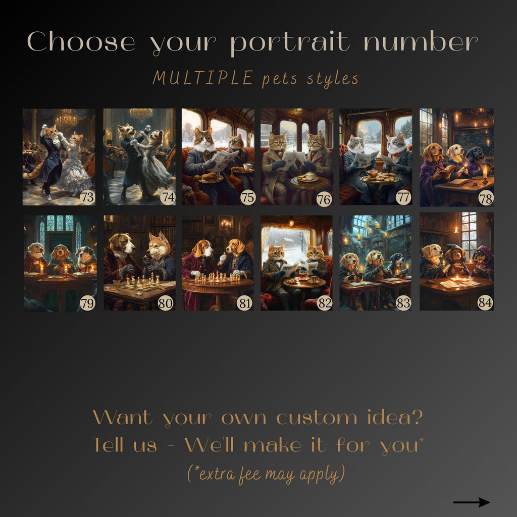 Custom Royal Pet Portrait from Photo - Cat Painting Its Owner - Funny Personalized Renaissance Style Canvas, Poster or Framed Photo