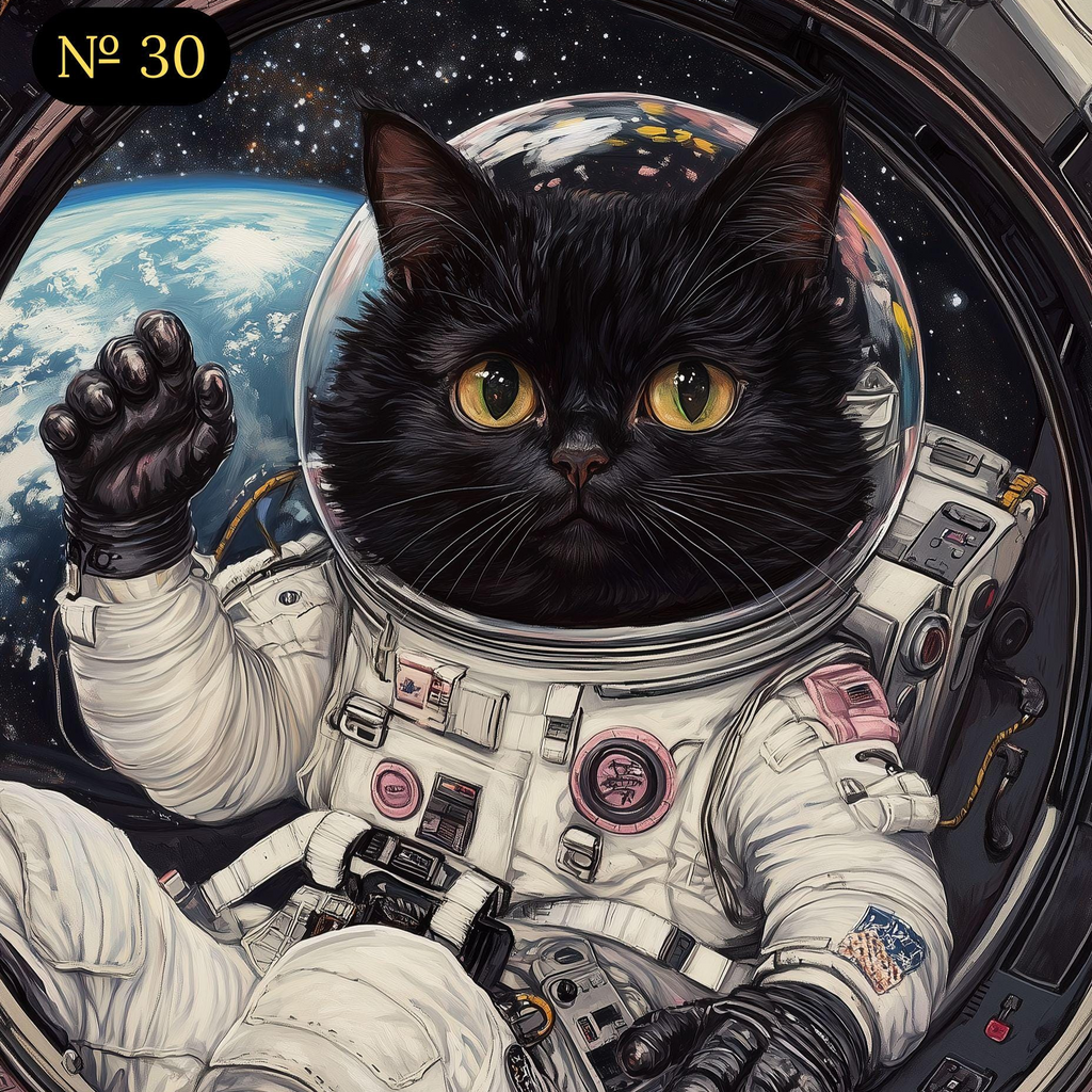 Custom Pet Portrait - Astronaut Pet in Space Suit
