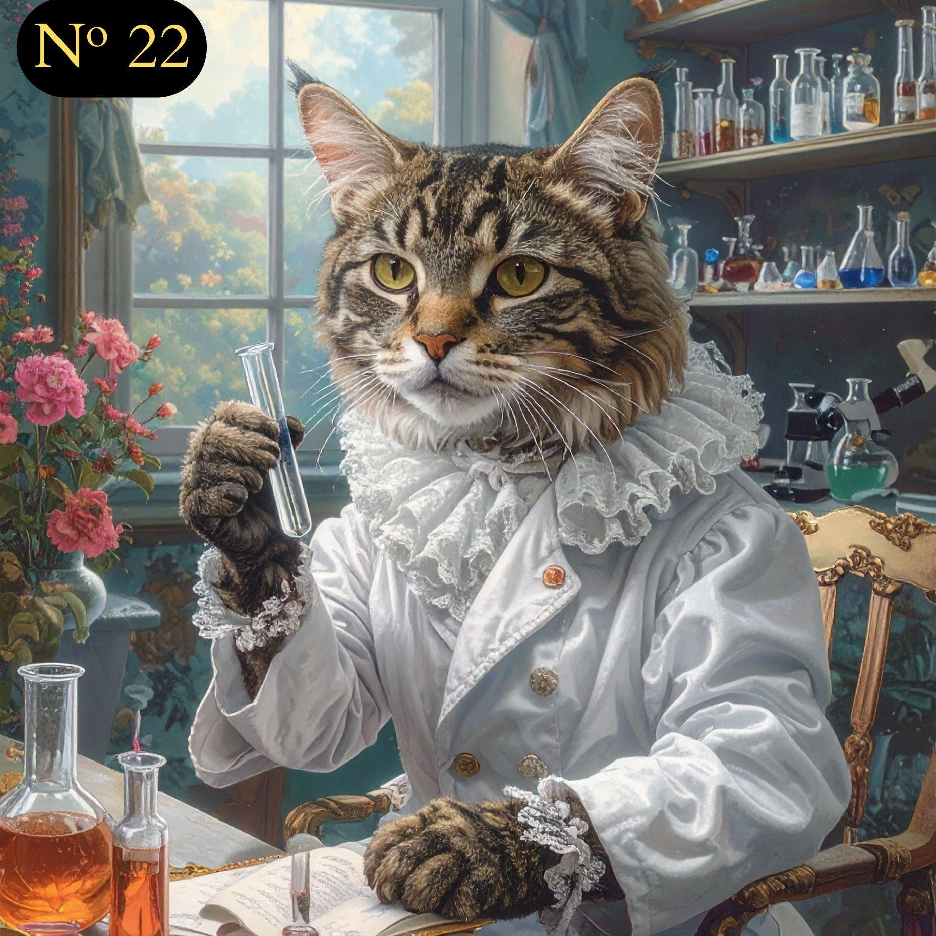 Custom Renaissance Portrait - Female Pet Doctor