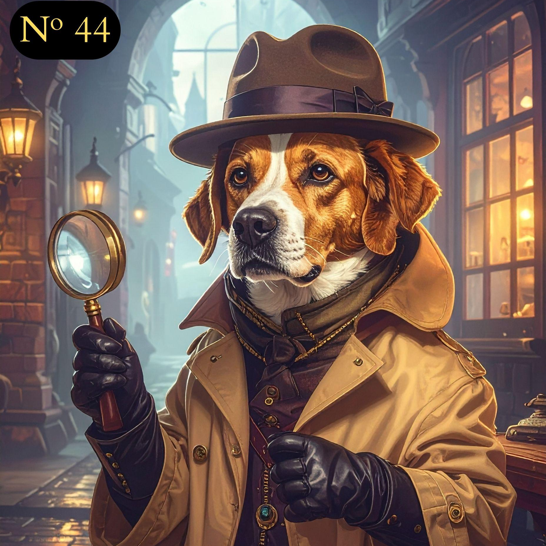 Custom Pet Detective Portrait