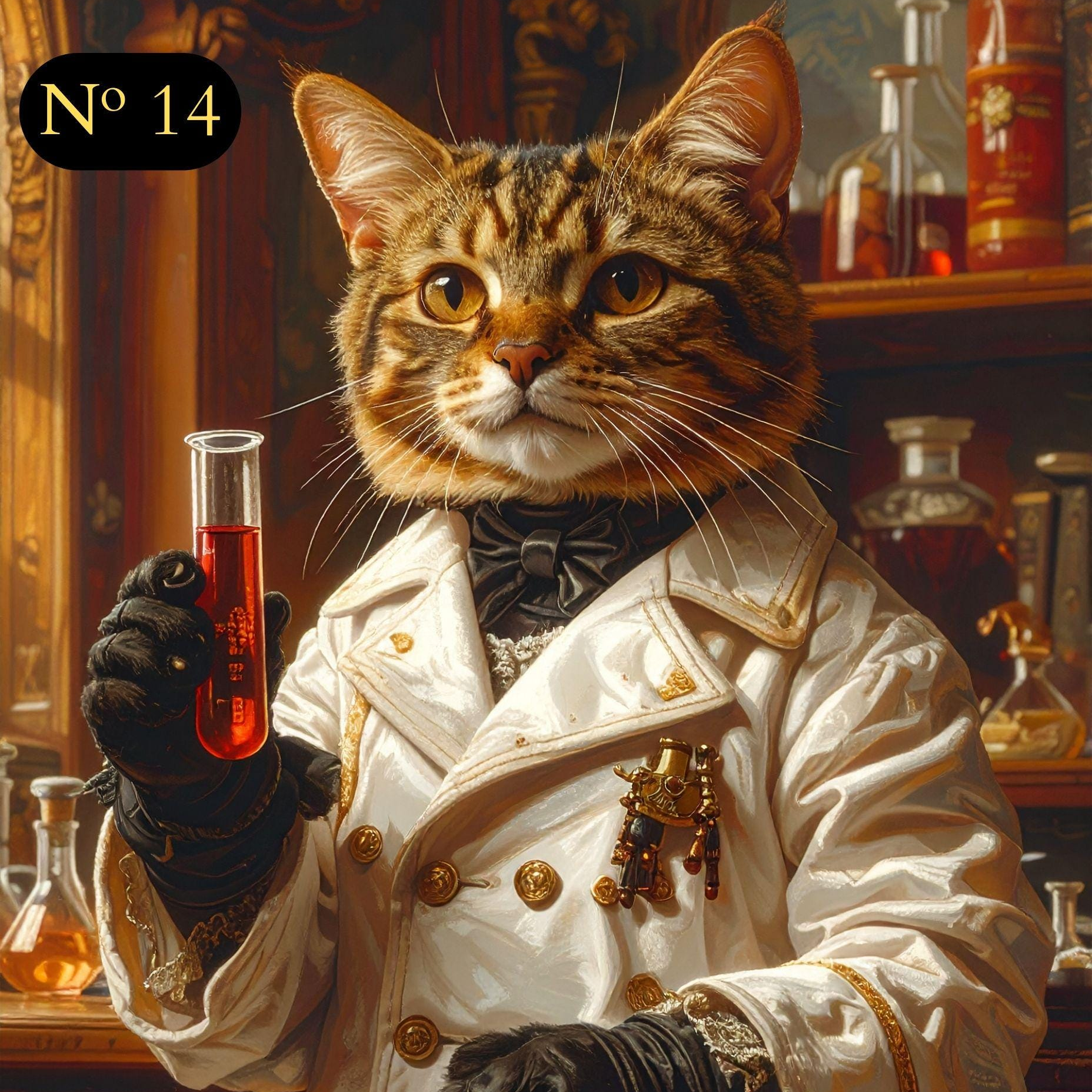 Custom Renaissance Pet Portrait - Male Pet Doctor